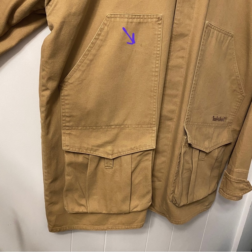 Vintage 90’s Timberland Weathergear Lined Cotton Chore Coat Removable liner - Picture 6 of 16